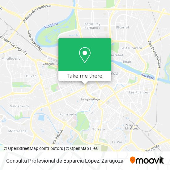Consulta Profesional de Esparcia López map