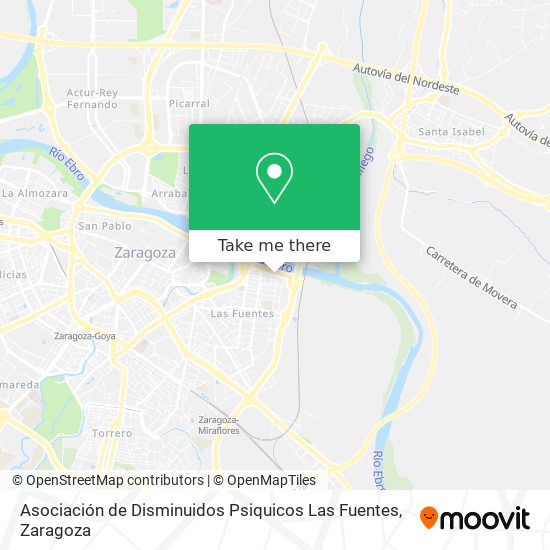 Asociación de Disminuidos Psiquicos Las Fuentes map
