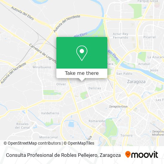 Consulta Profesional de Robles Pellejero map