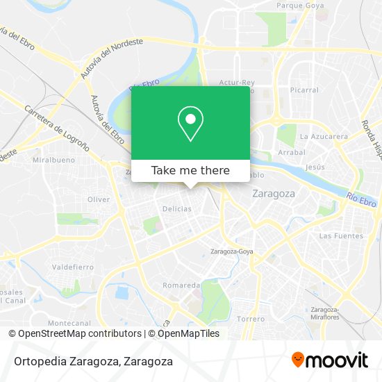 Ortopedia Zaragoza map