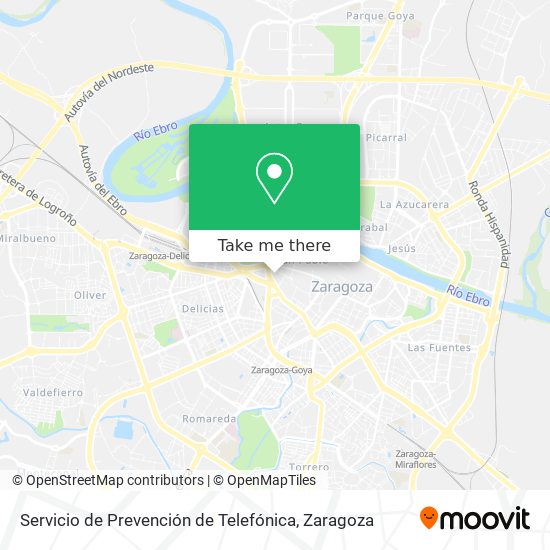 Servicio de Prevención de Telefónica map