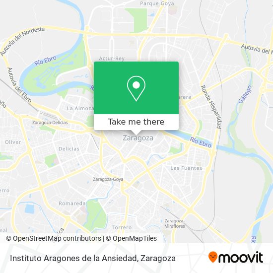 Instituto Aragones de la Ansiedad map