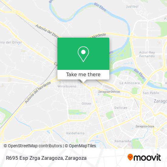 R695 Esp Zrga Zaragoza map