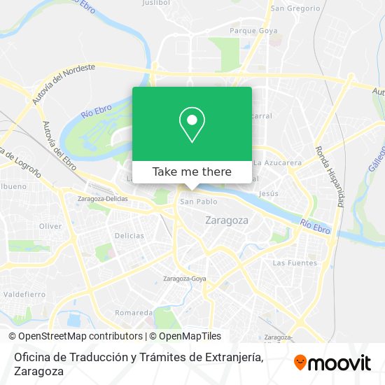 Oficina de Traducción y Trámites de Extranjería map