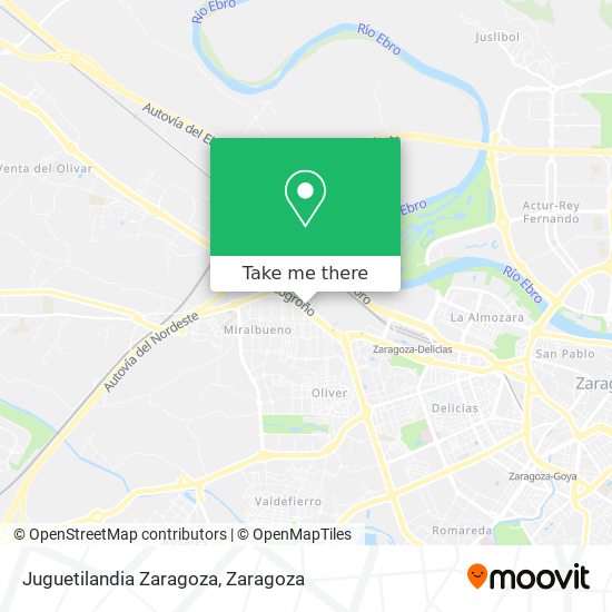 Juguetilandia Zaragoza map