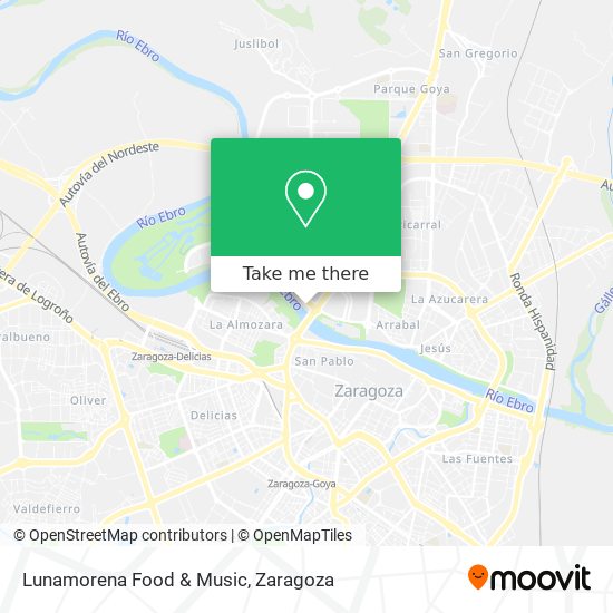 Lunamorena Food & Music map