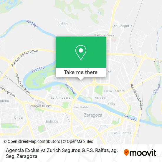 Agencia Exclusiva Zurich Seguros G.P.S. Ralfas, ag. Seg map