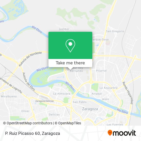 P. Ruiz Picasso 60 map