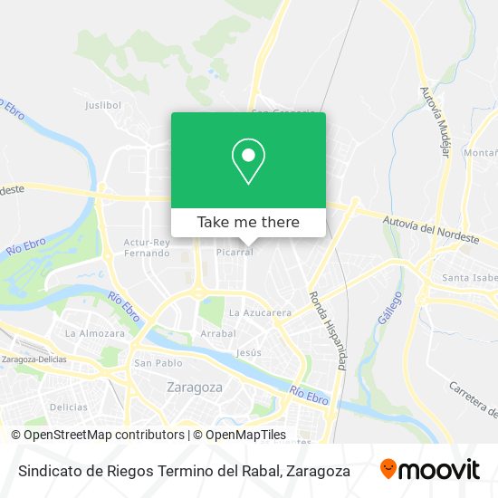Sindicato de Riegos Termino del Rabal map