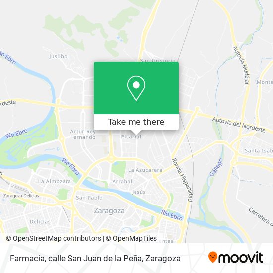 Farmacia, calle San Juan de la Peña map