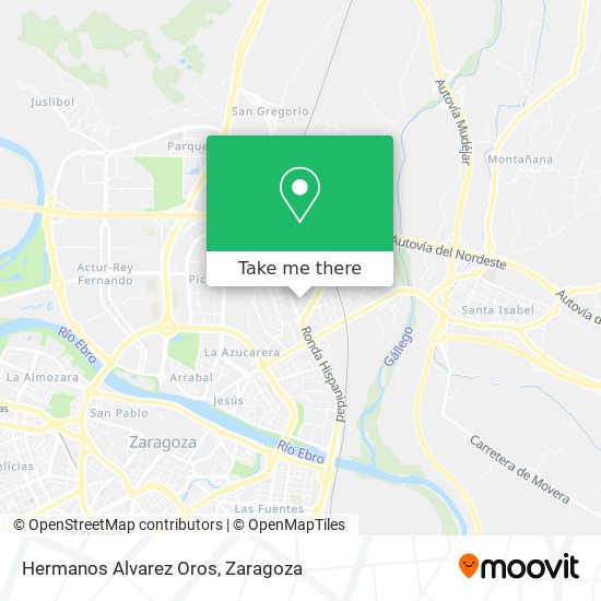 Hermanos Alvarez Oros map