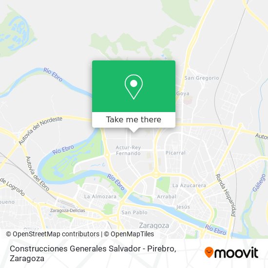 Construcciones Generales Salvador - Pirebro map
