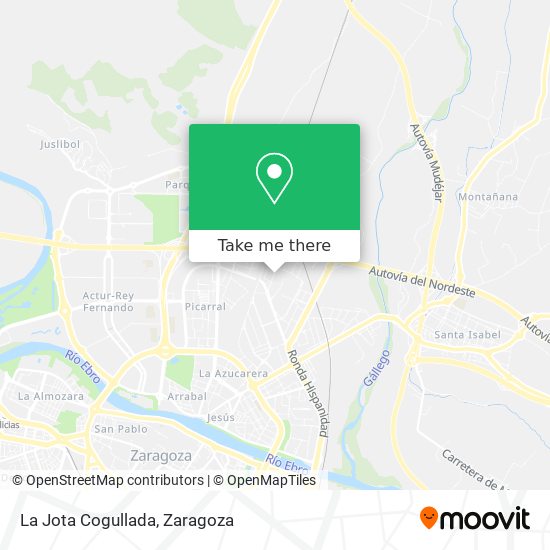 La Jota Cogullada map