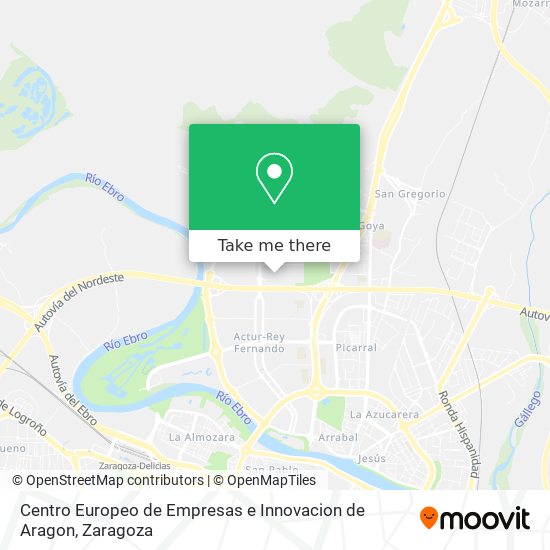 Centro Europeo de Empresas e Innovacion de Aragon map