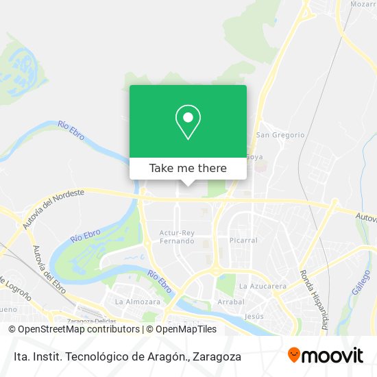 Ita. Instit. Tecnológico de Aragón. map