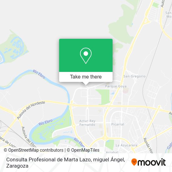 Consulta Profesional de Marta Lazo, miguel Ángel map