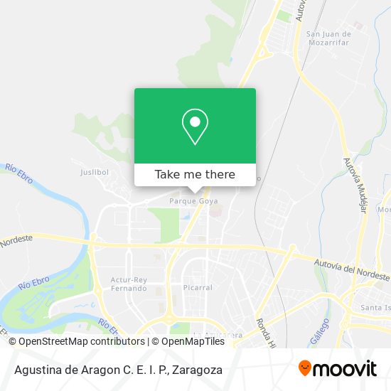 Agustina de Aragon C. E. I. P. map