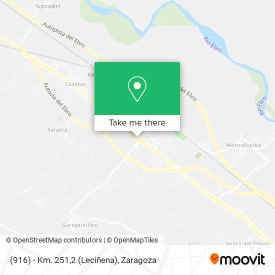 (916) - Km. 251,2 (Leciñena) map