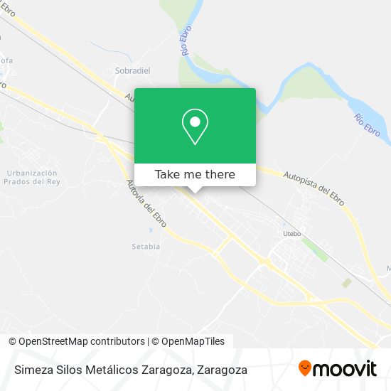 Simeza Silos Metálicos Zaragoza map