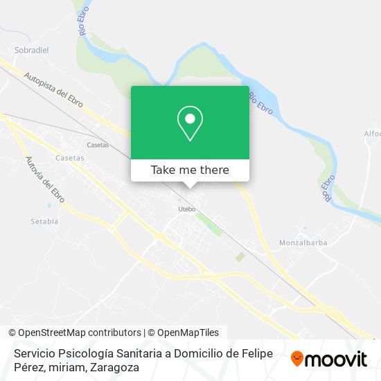 Servicio Psicología Sanitaria a Domicilio de Felipe Pérez, miriam map
