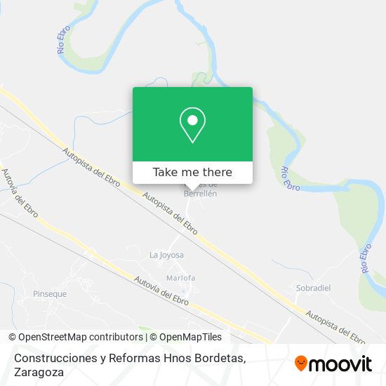 Construcciones y Reformas Hnos Bordetas map