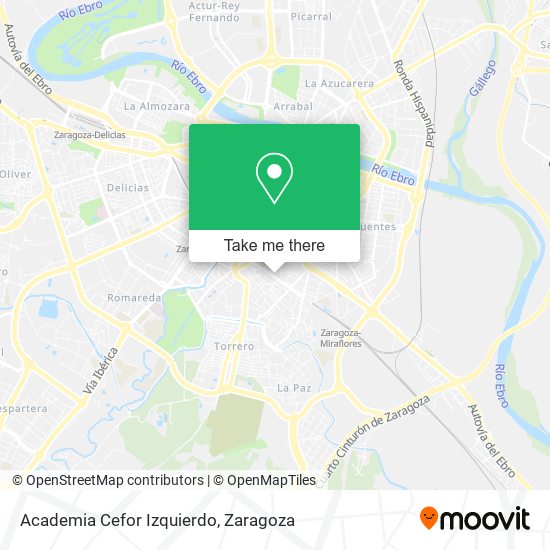 Academia Cefor Izquierdo map