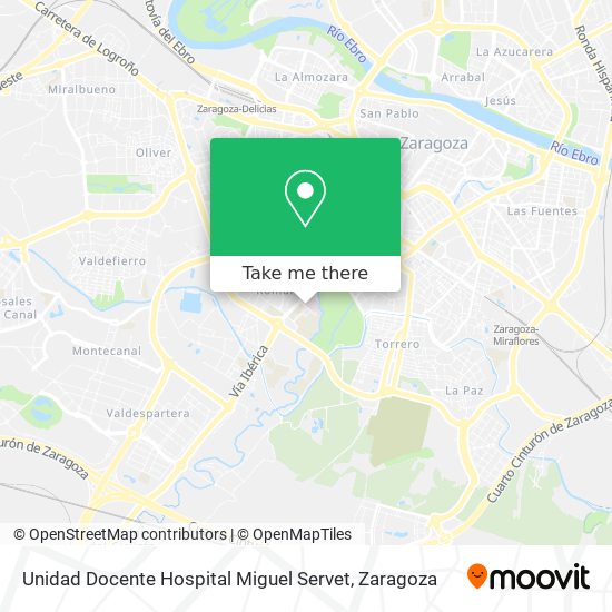 Unidad Docente Hospital Miguel Servet map