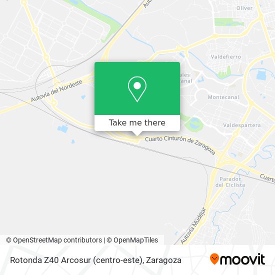 Rotonda Z40 Arcosur (centro-este) map
