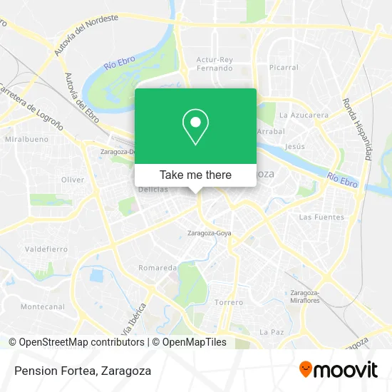 Pension Fortea map
