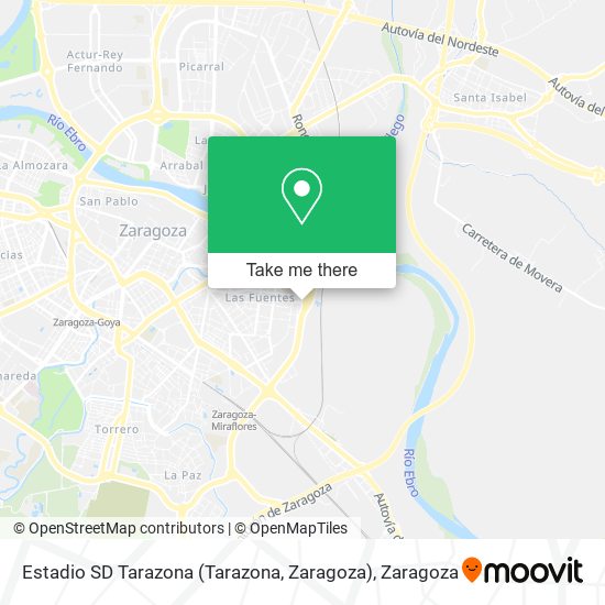 Estadio SD Tarazona (Tarazona, Zaragoza) map