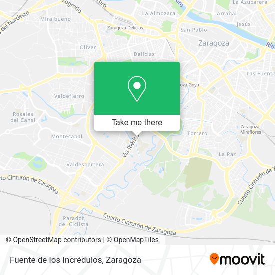 Fuente de los Incrédulos map