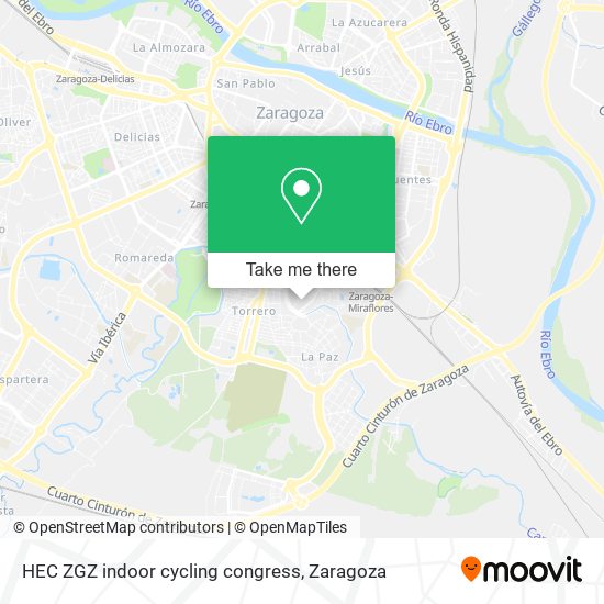 HEC ZGZ indoor cycling congress map
