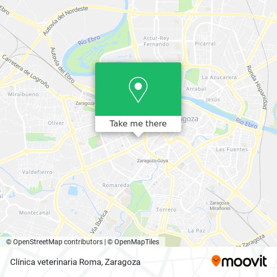 Clínica veterinaria Roma map