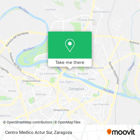 mapa Centro Medico Actur Sur