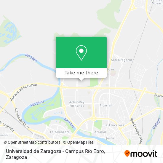 Universidad de Zaragoza - Campus Río Ebro map