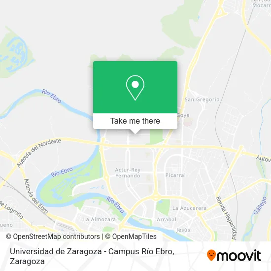 Universidad de Zaragoza - Campus Río Ebro map