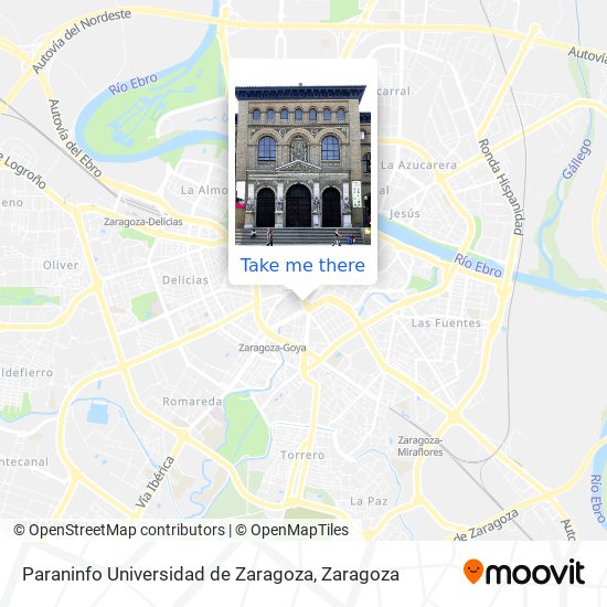 Paraninfo Universidad de Zaragoza map