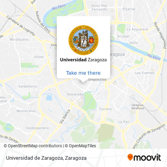 mapa Universidad de Zaragoza