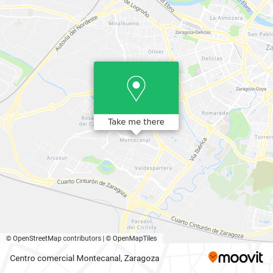 Centro comercial Montecanal map