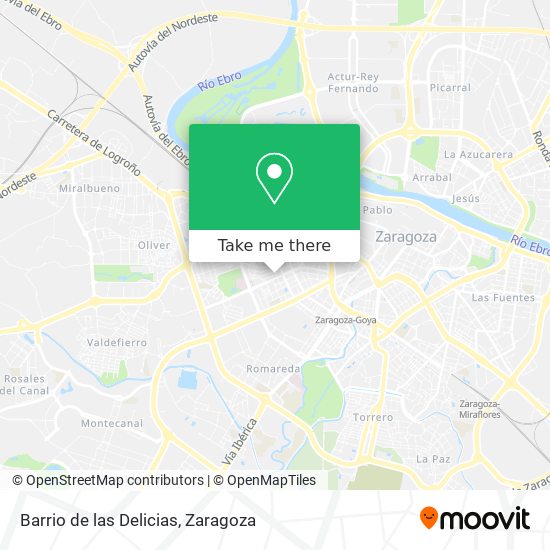 mapa Barrio de las Delicias