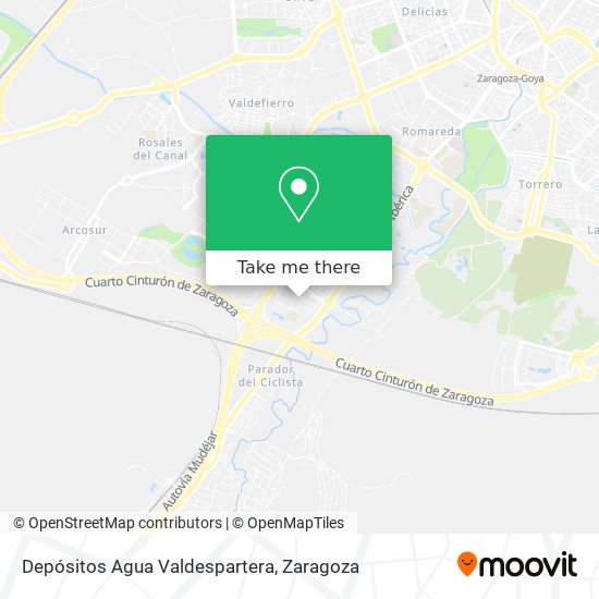 Depósitos Agua Valdespartera map