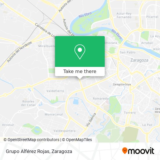 Grupo Alférez Rojas map