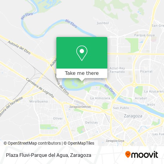 Plaza Fluvi-Parque del Agua map