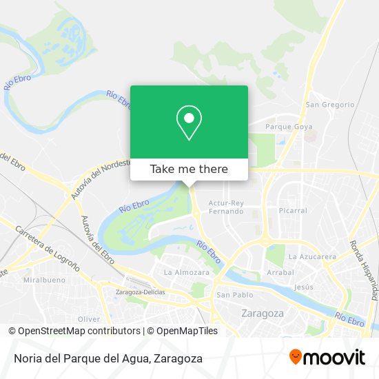 Noria del Parque del Agua map