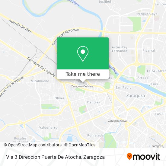 mapa Via 3 Direccion Puerta De Atocha