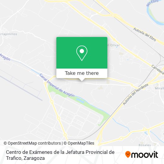 Centro de Exámenes de la Jefatura  Provincial de Trafico map
