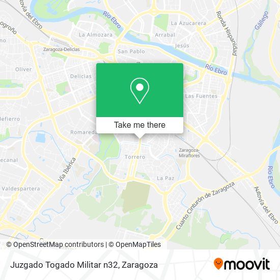 Juzgado Togado Militar n32 map