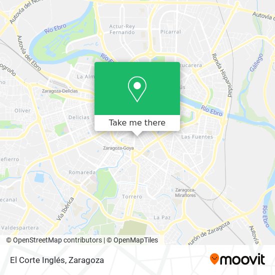 mapa El Corte Inglés