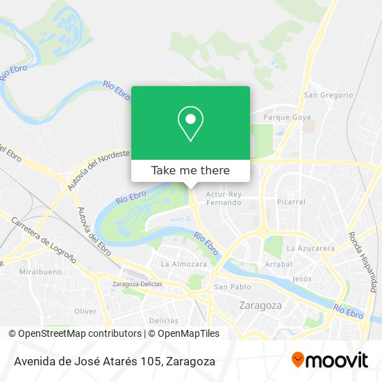 Avenida de José Atarés 105 map