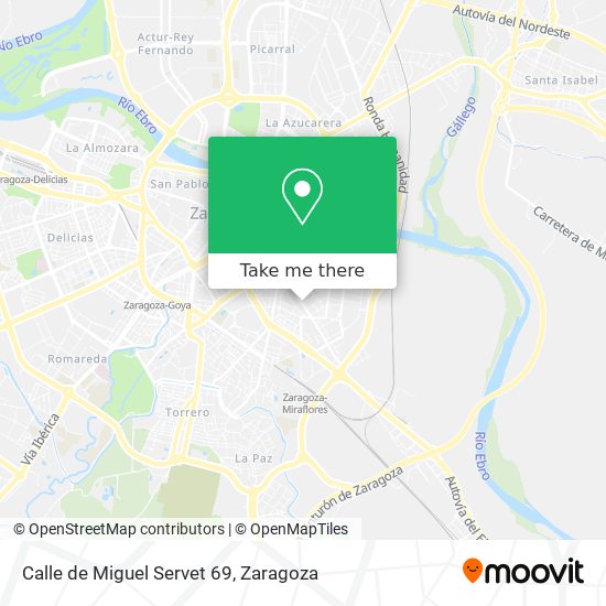 Calle de Miguel Servet 69 map